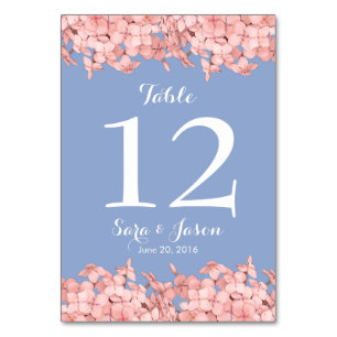 Numeração De Mesa Hipodoria Rosa, Número de Tabela Azul Serenidade