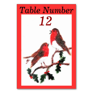 Numeração De Mesa Holly Robin FesArt