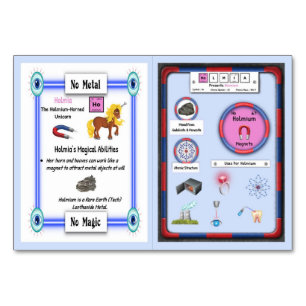 Numeração De Mesa Holmia - Holmo Horn Unicorn Trading Card