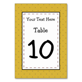 Numeração De Mesa Hora da Festa de Batata Feliz