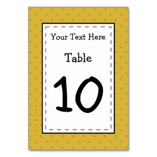 Numeração De Mesa Hora da Festa de Batata Feliz