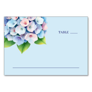 Numeração De Mesa Hortênsia Hidrangea Azul Serena