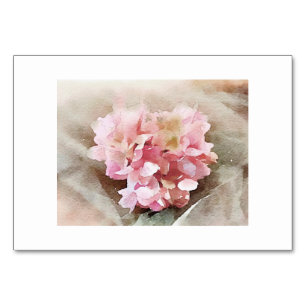 Numeração De Mesa Hydrangea dado forma coração do vintage