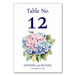 Numeração De Mesa Hydrangea Número da Tabela de Casamento