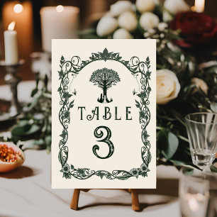 Numeração De Mesa Idade Média Medieval Engrenando Fantasia Casamento