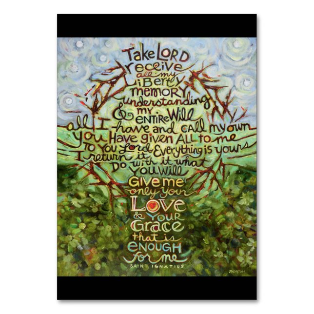 Numeração De Mesa Ignatius, Leve Senhor, Receba (Frente)