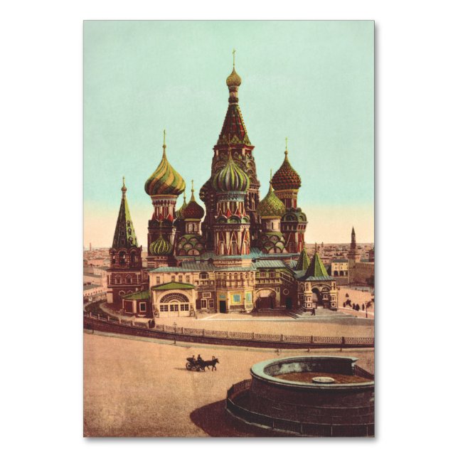 Numeração De Mesa Igreja de São Basílio, Praça Vermelha Moscou (Frente)