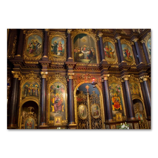 Numeração De Mesa Igreja Ortodoxa Grega Santa Trindade (Frente)