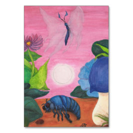 Numeração De Mesa Ilustração de Transformação de Borboleta de Inseto