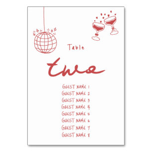 Numeração De Mesa Ilustrações Desenhadas Mão Casamento Doodles Maroo