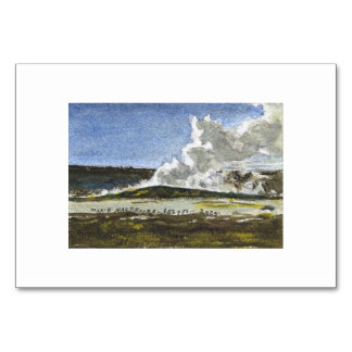 Numeração De Mesa Imagem Miniatura de Aquarela Yellowstone 3 por MHH
