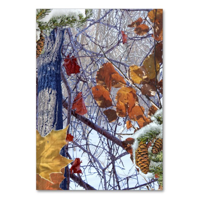 Numeração De Mesa Impressão da Camuflagem de Inverno da Primeira Nev (Frente)