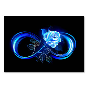 Numeração De Mesa Infinito brilhante com rosa azul