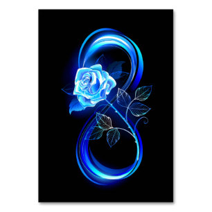 Numeração De Mesa Infinito brilhante com rosa azul