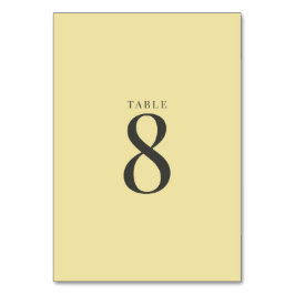Numeração De Mesa Island Citrus Yellow Wedding Table Numbers