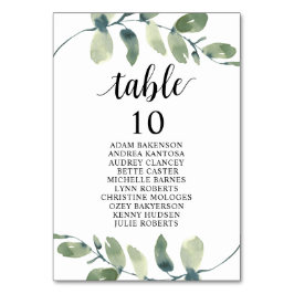Numeração De Mesa Janto Casado, Eucalyptus Guest Sentado Gráfico Ta