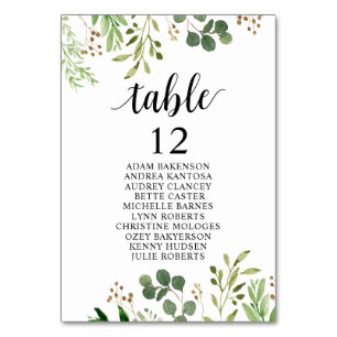 Numeração De Mesa Janto Casado, Gráfico de Assentos dos Convidados