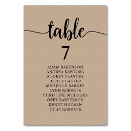 Numeração De Mesa Janto Casado, Gráfico de Assentos Russos