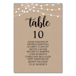 Numeração De Mesa Janto Casado, Mesa de Gráfico de Convidados Russos