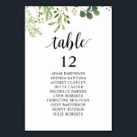 Numeração De Mesa Janto Casado, Organigrama, Greenerescência<br><div class="desc">Bem-vindos aos seus convidados com esta elegante placa de número de tabela de assentos num tema verde magnífico. Esses cartões são obrigatórios para qualquer casamento ou evento que exija assento atribuído. Com o seu design minimalista, mas na moda, a placa de número da mesa de assentos apresenta uma bela ilustração...</div>