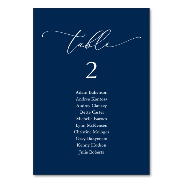 Numeração De Mesa Janto Casado, Quadro de Assentos de Convidado Mode (Frente)