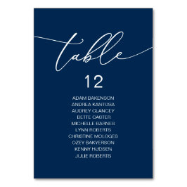 Numeração De Mesa Janto Casamento Elegante, Mesa de Gráfico de Assen