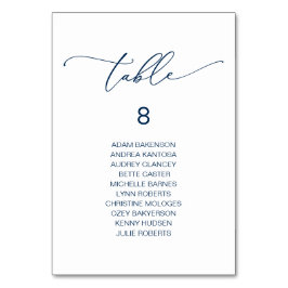 Numeração De Mesa Janto Casamento Elegante, Mesa de Gráfico de Assen