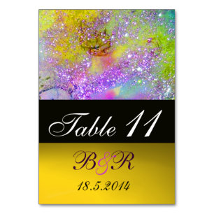 Numeração De Mesa JARDIM DE SOMBRAS PERDIDAS Rosa Dourado Amarelo Ro