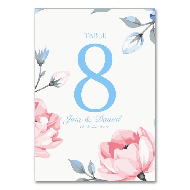 Numeração De Mesa Jardim Sussurrante (Frente)