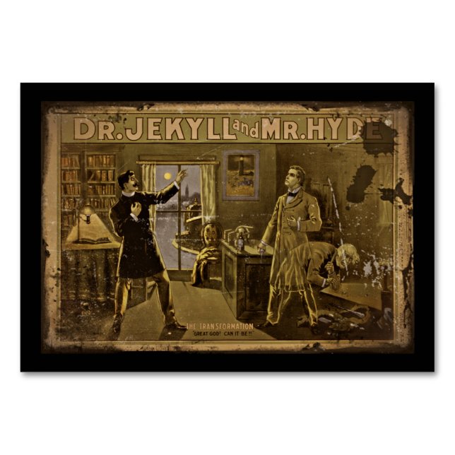 Numeração De Mesa Jekyll e Hyde Poster art (Verso)