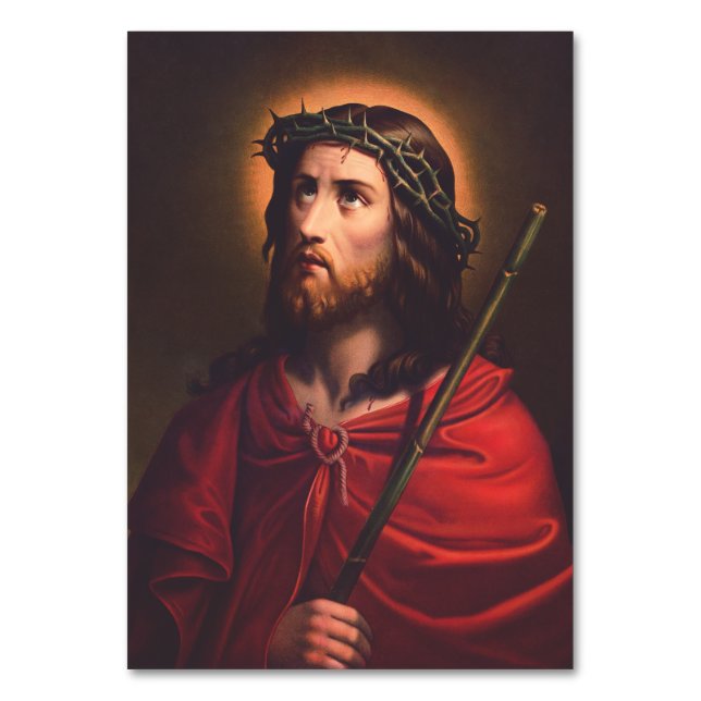 Numeração De Mesa Jesus com Coroa de espinhos (Frente)