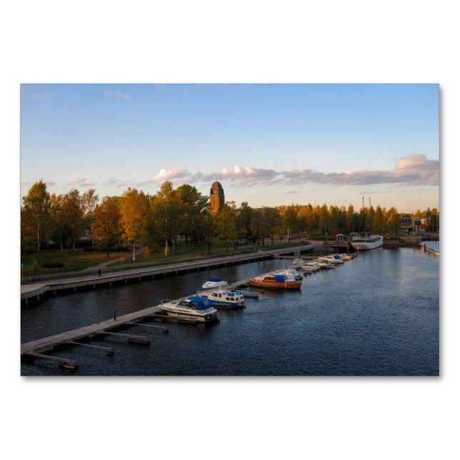 Numeração De Mesa Joensuu no Verão (Frente)