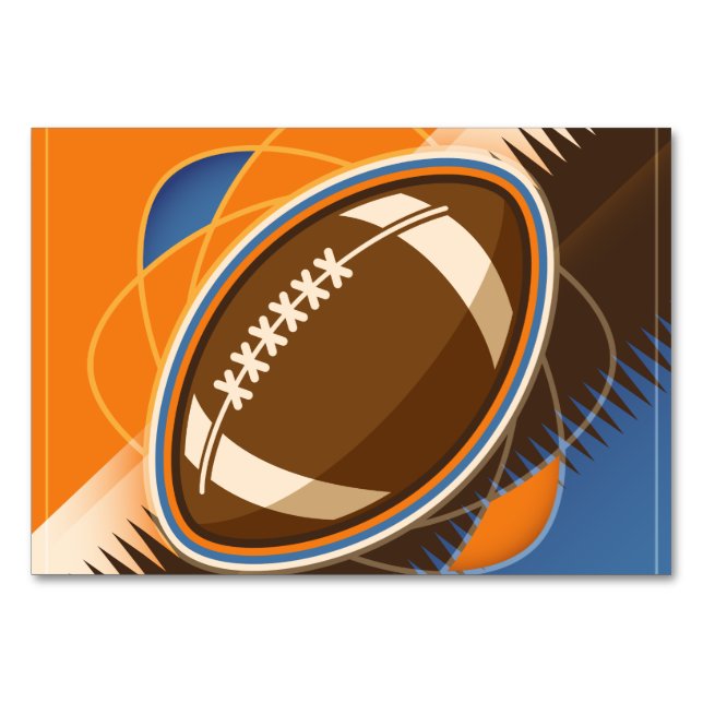 Numeração De Mesa Jogo de Bola do Futebol Americano (Frente)