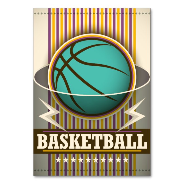 Numeração De Mesa Jogo Legal da bola desportiva de basquete (Frente)