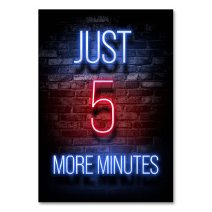 Numeração De Mesa Jogos Apenas Mais Cinco Minutos
