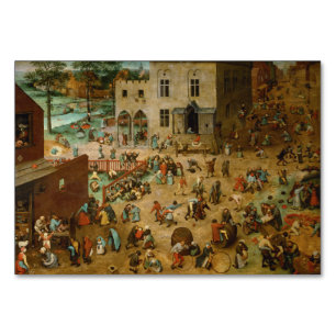Numeração De Mesa Jogos Infantis de Pieter Bruegel, o Velho