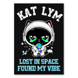 Numeração De Mesa Kat Lym Astronaut: Lost in Space Found My Vibe Art