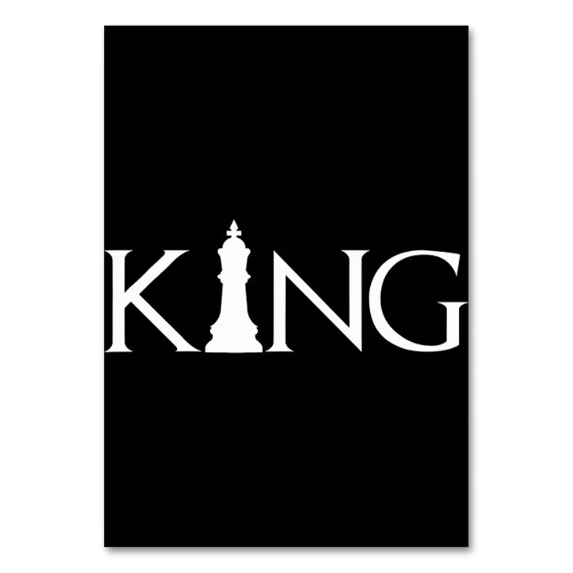 Numeração De Mesa King Chess Piece Halloween Figurume Chess Lover (Frente)