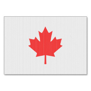 Numeração De Mesa Knit Style Maple Leaf Knitting Motif