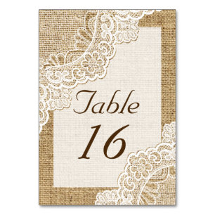 Numeração De Mesa Laço branco rústico no número da mesa do casame
