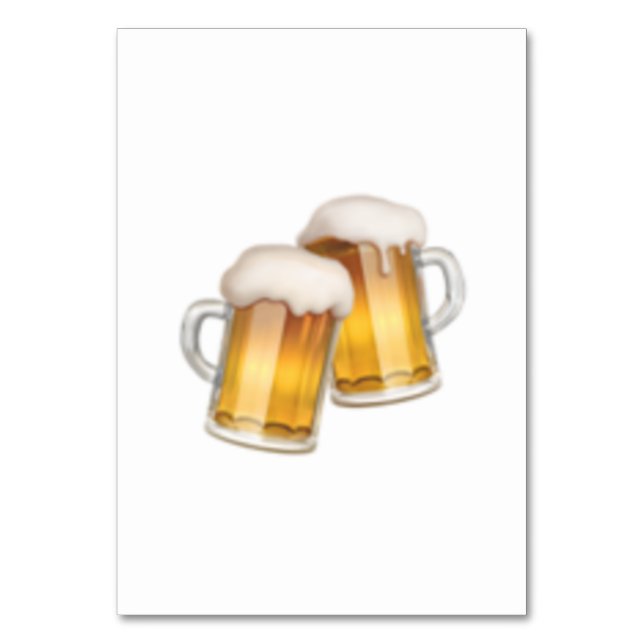 Numeração De Mesa Lâmpadas De Cerveja Piscantes - Emoji (Frente)