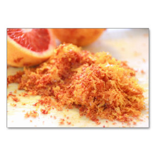 Numeração De Mesa Laranjas do Sangue de Citros Juicos e Zest