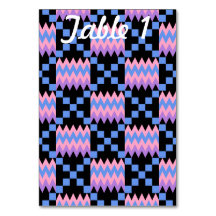 Lavanda Azul Rosa Kente Mesa de Recepção de Casame