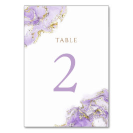 Numeração De Mesa lavanda de bolhas de ouro, Quadro número 2