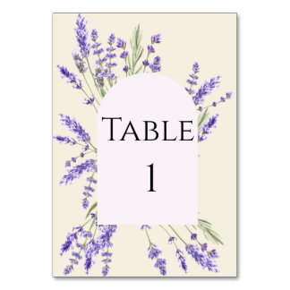 Numeração De Mesa Lavender and Ivory Regency Table Number