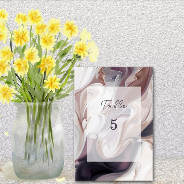 Numeração De Mesa Legenda da Cinza de Ivory Moderna Burgundy (Criador carregado)