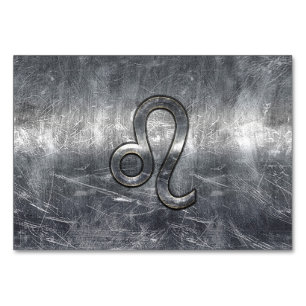 Numeração De Mesa Leo Zodiac Sign in Grunge Distressed Style