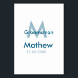 Numeração De Mesa Letra do nome do padrinho azul marinho data mascul<br><div class="desc">desenho</div>