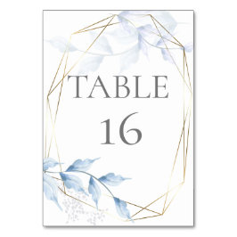 Numeração De Mesa Lilac desbotado e Folhagem Azul empoeirada