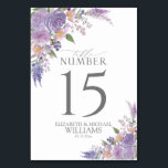 Numeração De Mesa Lilás Moderno Lavanda Malva Letra Floral Casamento<br><div class="desc">Crie o cenário perfeito para recepção com este moderno e trendy design floral lilás, lavanda e malva, apresentando buquês florais em aquarela e tipografia de letra manuscrita. Perfeito para, mas não limitado a, casamentos no quintal e no jardim. Visualize a coleção aqui: https://www.zazzle.com/collections/modern_lilac_lavender_mauve_script_floral_wedding-119161455473381968 Entre em contato com o designer para...</div>